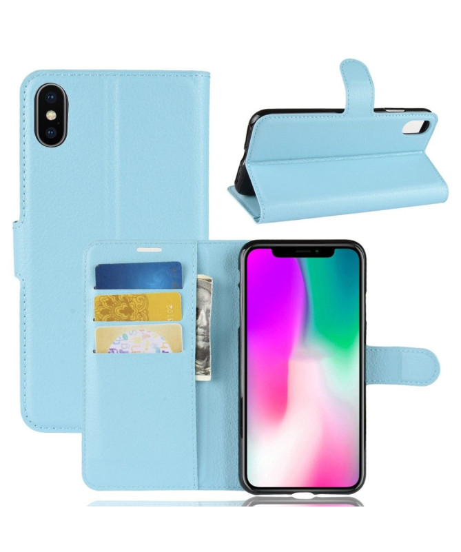 iPhone XR - Housse style cuir porte cartes