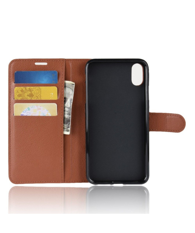 iPhone XR - Housse style cuir porte cartes