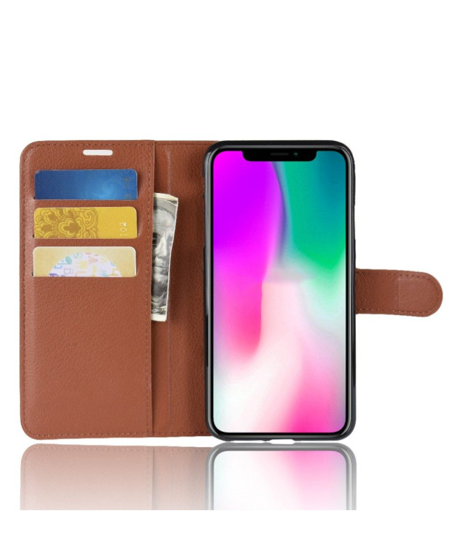 iPhone XR - Housse style cuir porte cartes