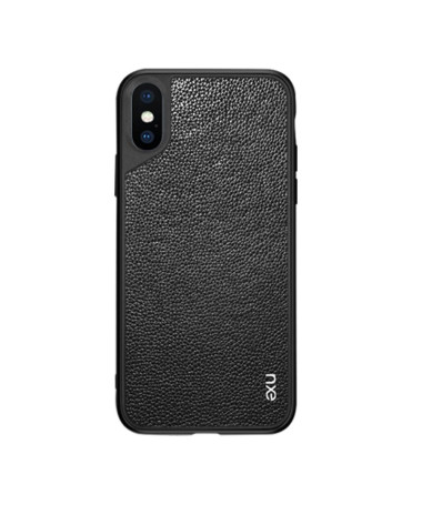 iPhone XS Max - Coque Leather Coated - Noir