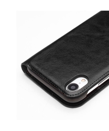 iPhone XR - Etui fait main en cuir véritable