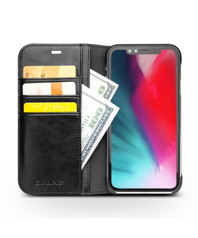 iPhone XR - Etui fait main en cuir véritable