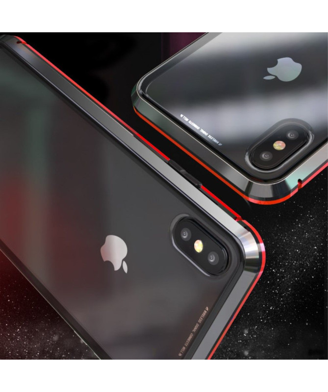 iPhone XS Max - Coque intégrale 360 degrés avec verre trempé