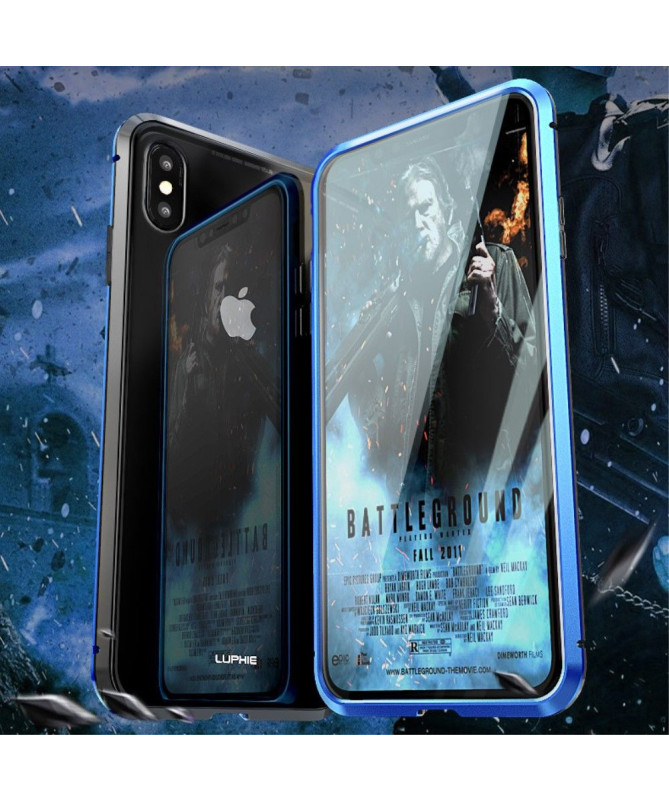 iPhone XS Max - Coque intégrale 360 degrés avec verre trempé