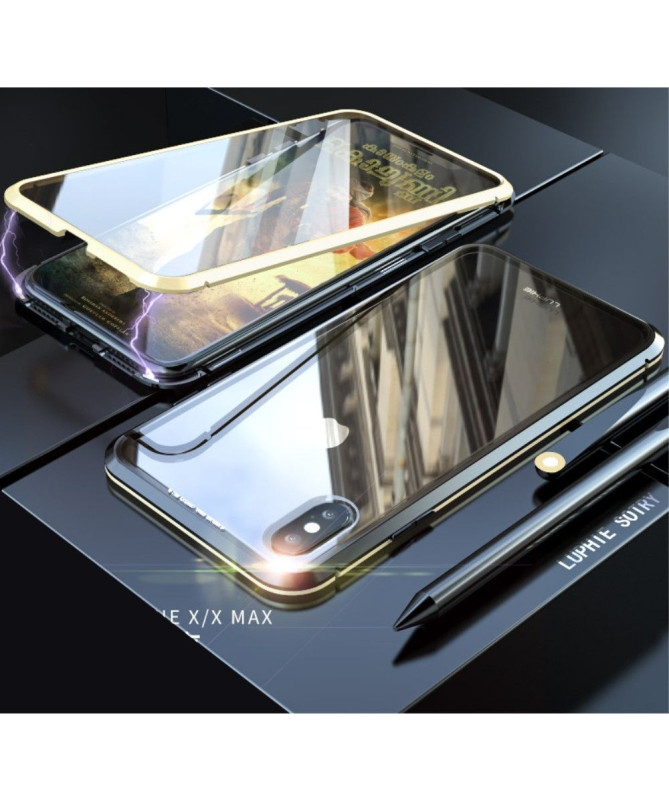 iPhone XS Max - Coque intégrale 360 degrés avec verre trempé