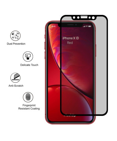 iPhone XR - Verre trempé et filtre de confidentialité