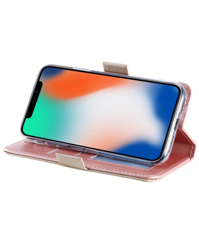 iPhone XS / X - Housse motif dentelle avec lanière