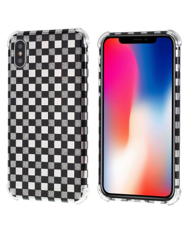 iPhone XS Max - Coque paillettes carreaux