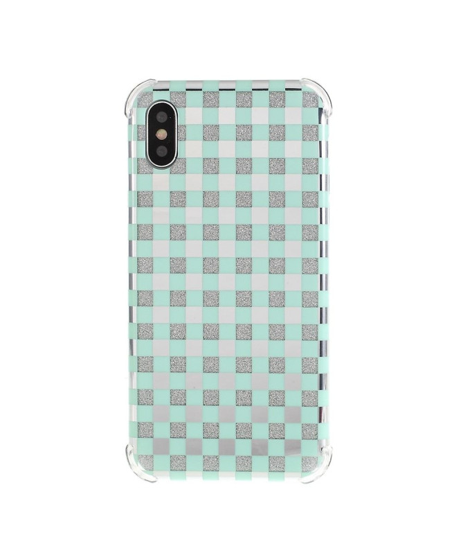 iPhone XS Max - Coque paillettes carreaux