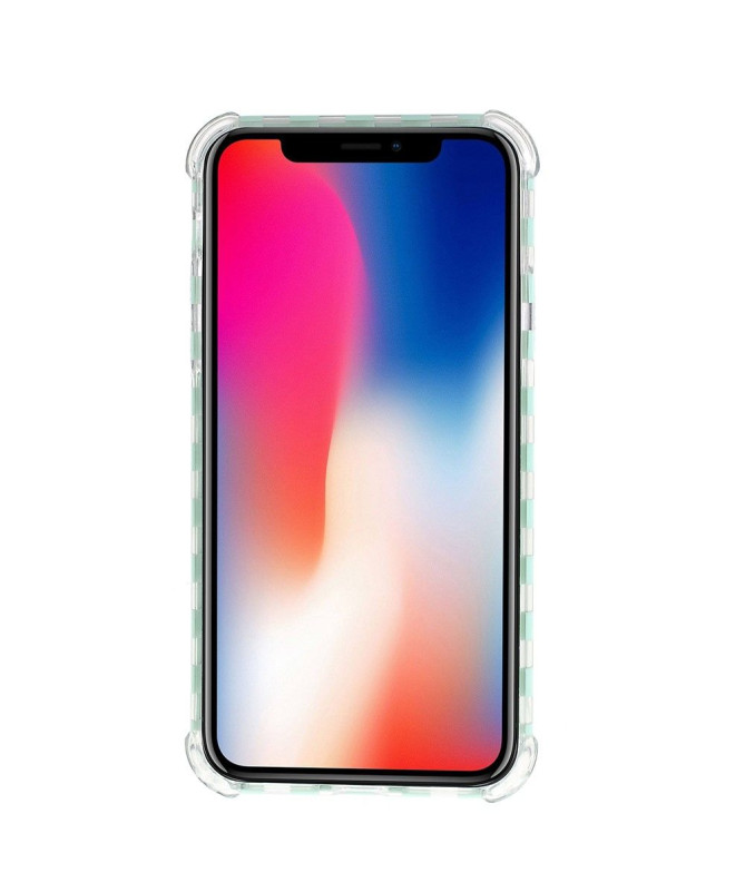 iPhone XS Max - Coque paillettes carreaux