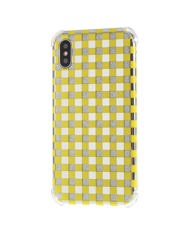 iPhone XS Max - Coque paillettes carreaux