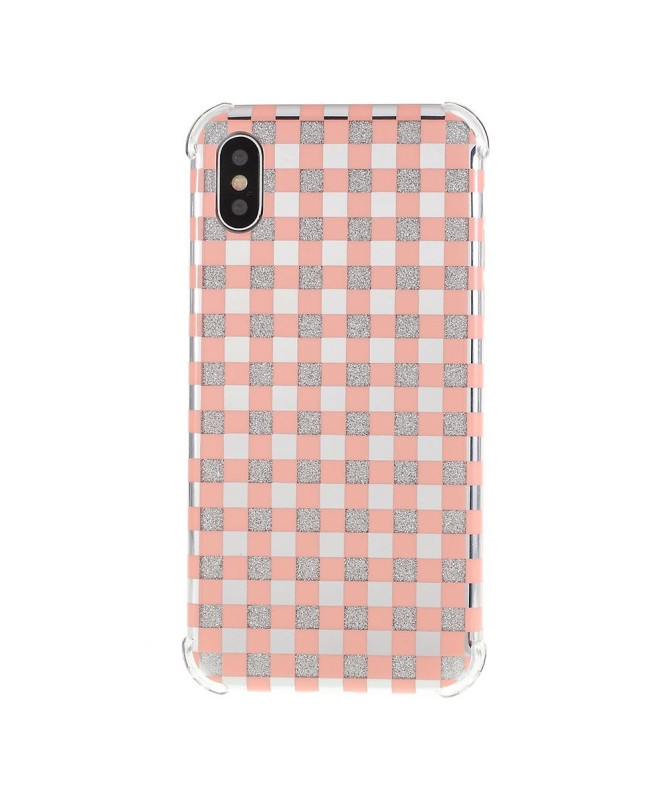 iPhone XS Max - Coque paillettes carreaux