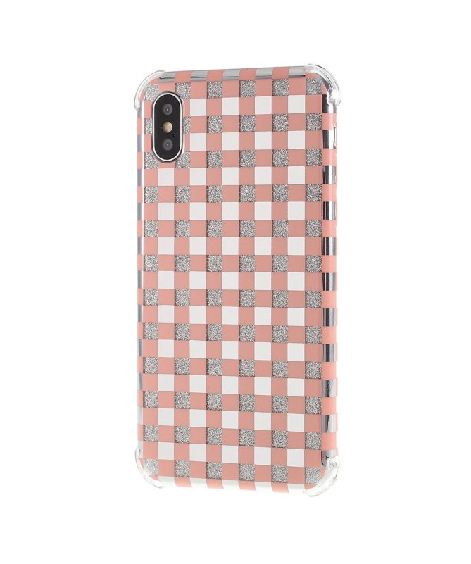 iPhone XS Max - Coque paillettes carreaux