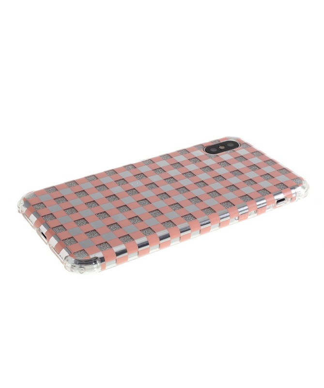 iPhone XS Max - Coque paillettes carreaux