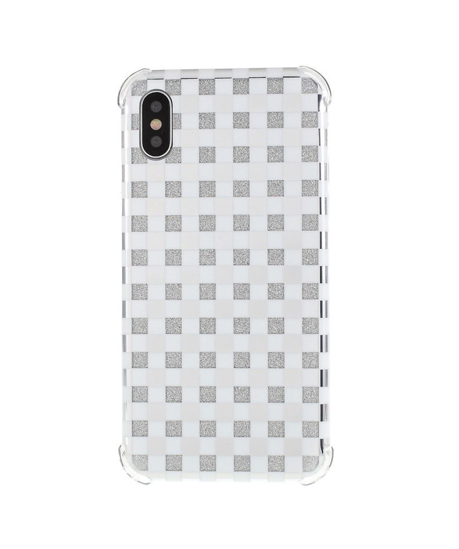 iPhone XS Max - Coque paillettes carreaux