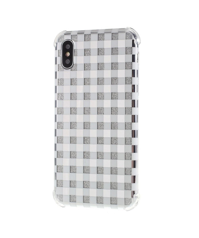 iPhone XS Max - Coque paillettes carreaux