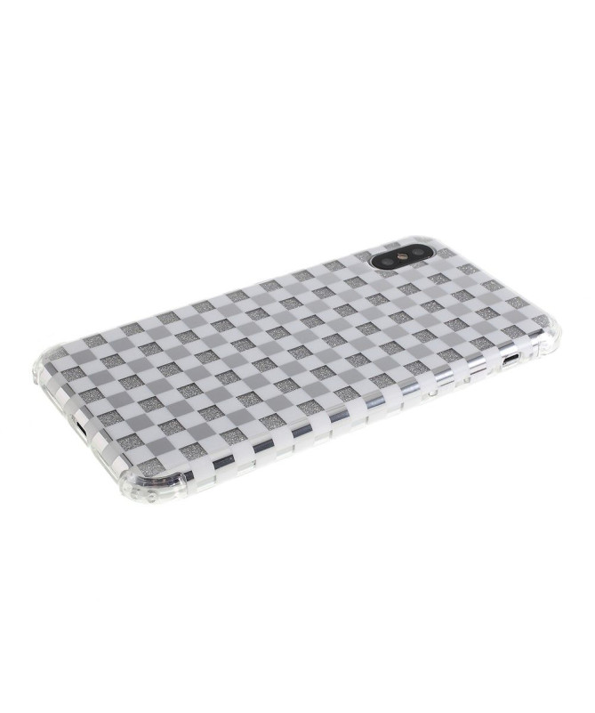 iPhone XS Max - Coque paillettes carreaux