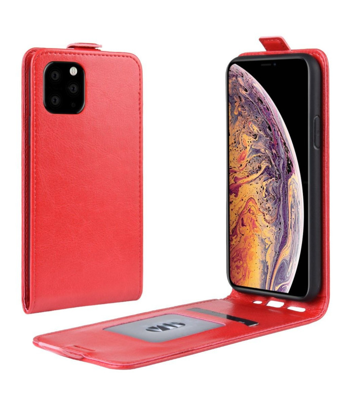 iPhone 11 Pro Max - Housse simili cuir avec rabat verticale