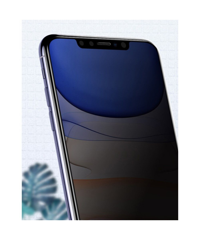 iPhone 11 Pro Max - Protection d'écran verre trempé et filtre de confidentialité