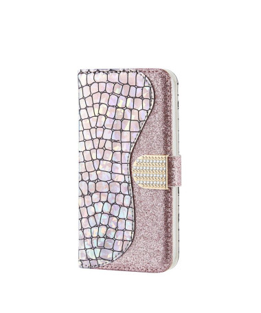 Housse iPhone 11 Glamour effet croco