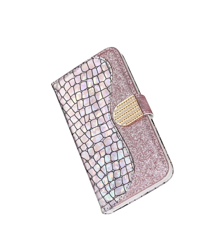 Housse iPhone 11 Glamour effet croco