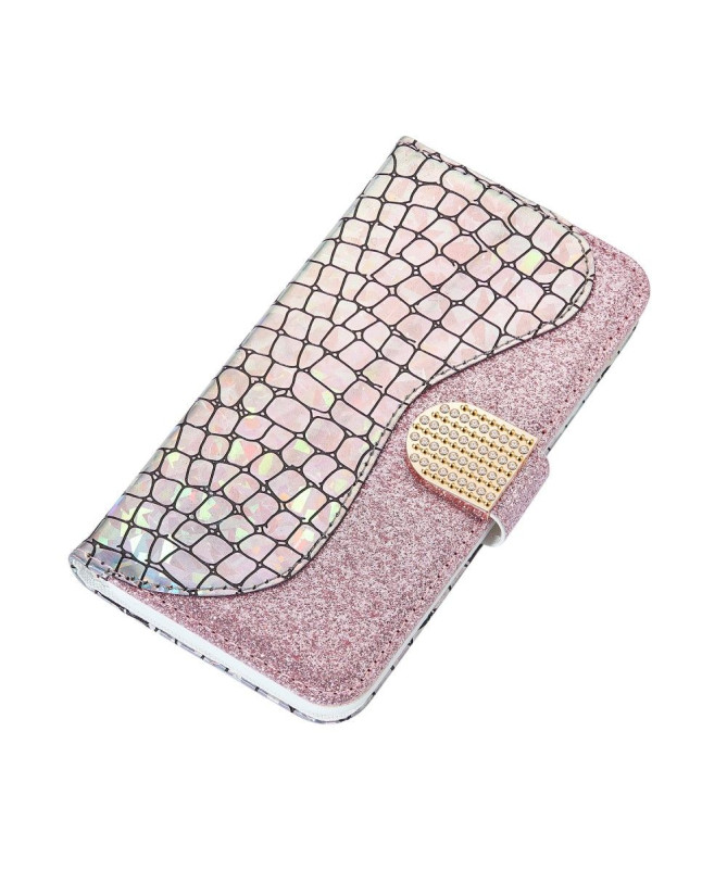 Housse iPhone 11 Glamour effet croco