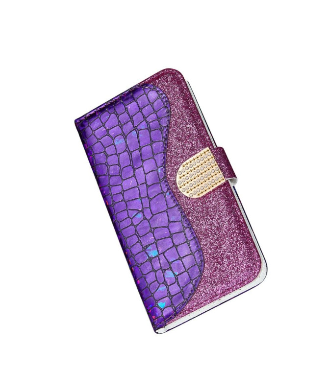 Housse iPhone 11 Glamour effet croco