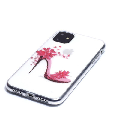 Coque Transparente iPhone 11 Talon Fleuri