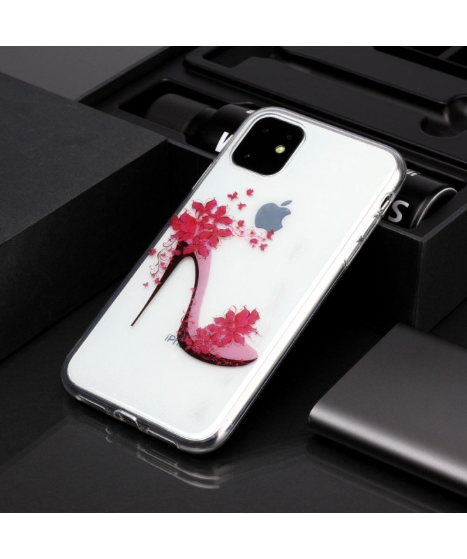Coque Transparente iPhone 11 Talon Fleuri