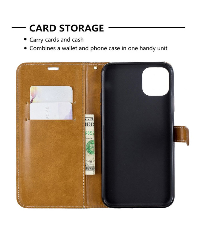 Housse iPhone 11 Pro revêtement tissu avec lanière