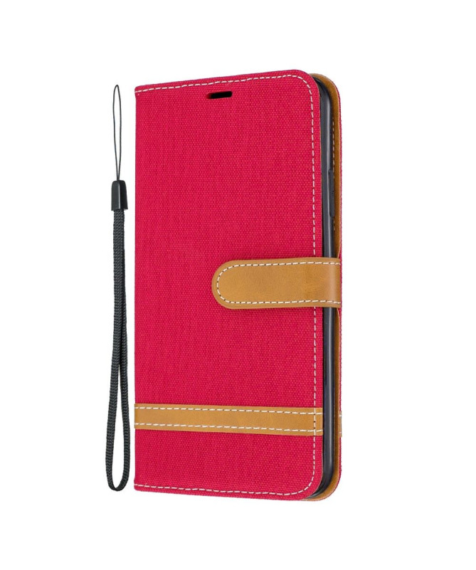 Housse iPhone 11 Pro revêtement tissu avec lanière