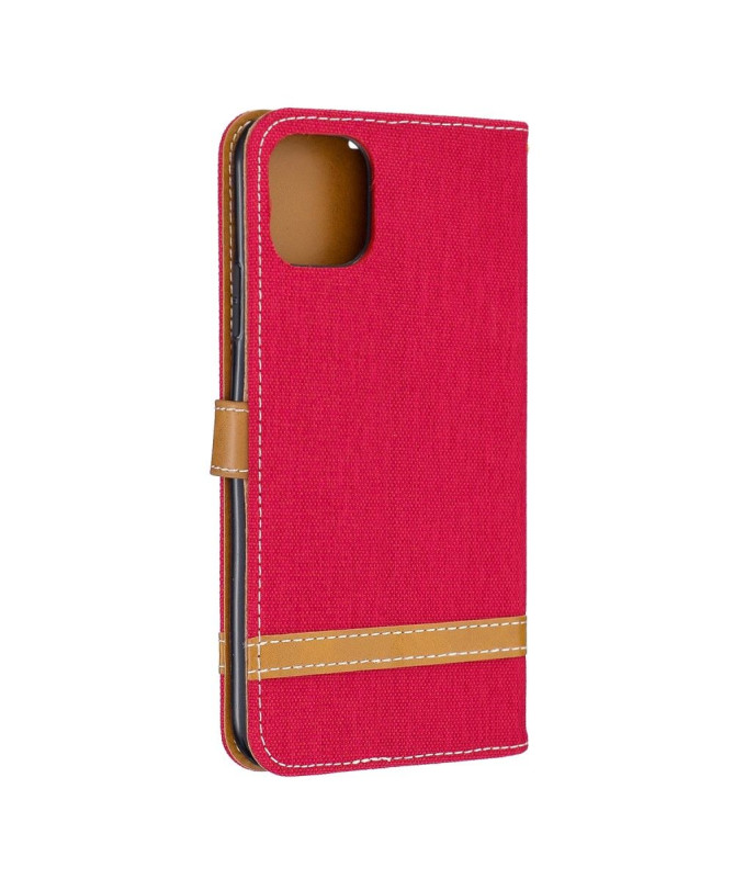 Housse iPhone 11 Pro revêtement tissu avec lanière
