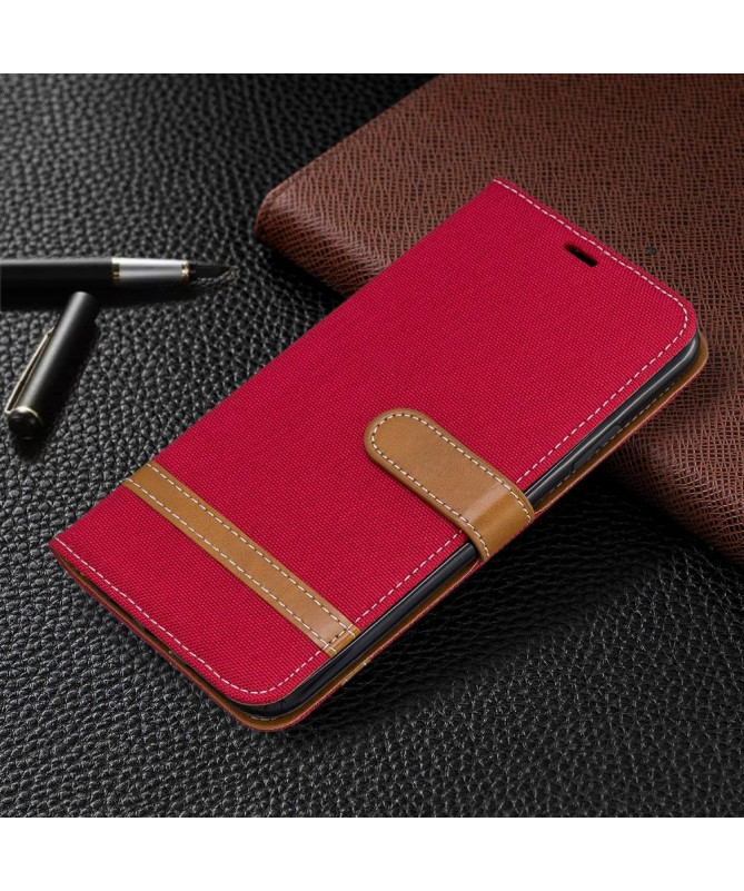 Housse iPhone 11 Pro revêtement tissu avec lanière