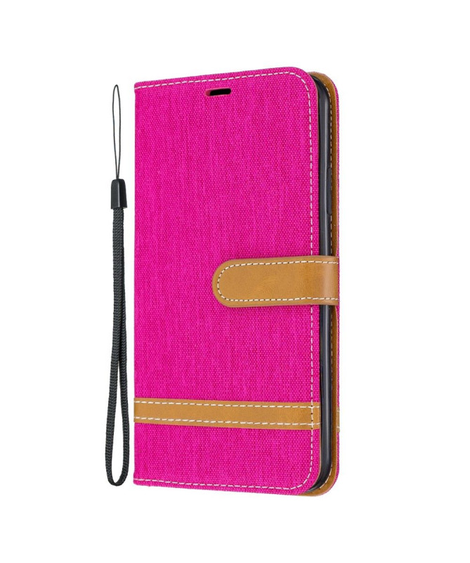Housse iPhone 11 Pro revêtement tissu avec lanière