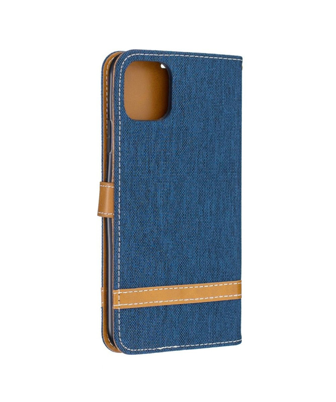 Housse iPhone 11 Pro revêtement tissu avec lanière