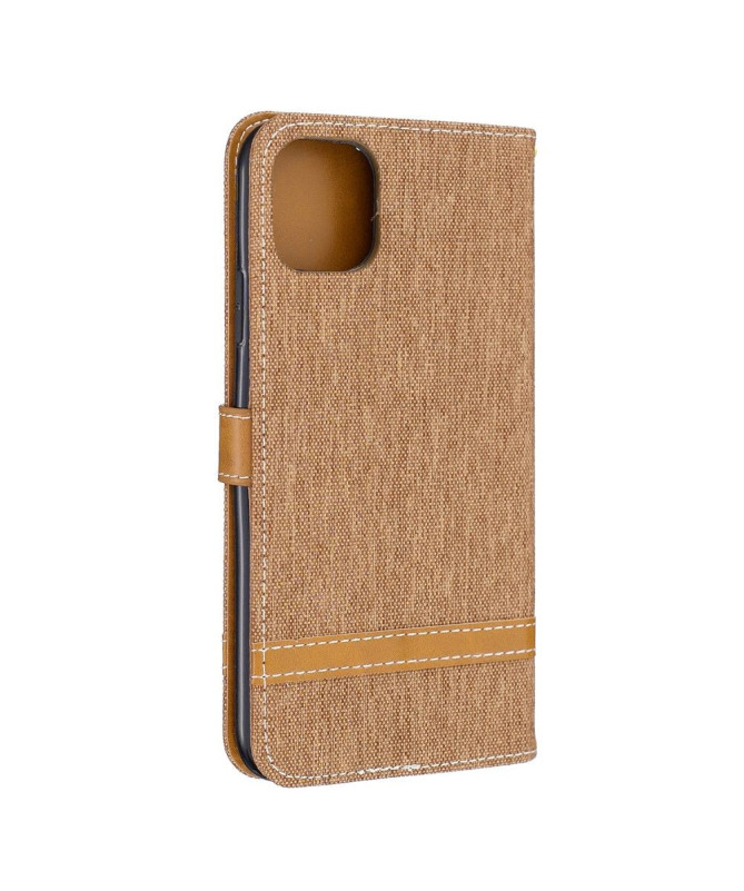Housse iPhone 11 Pro revêtement tissu avec lanière