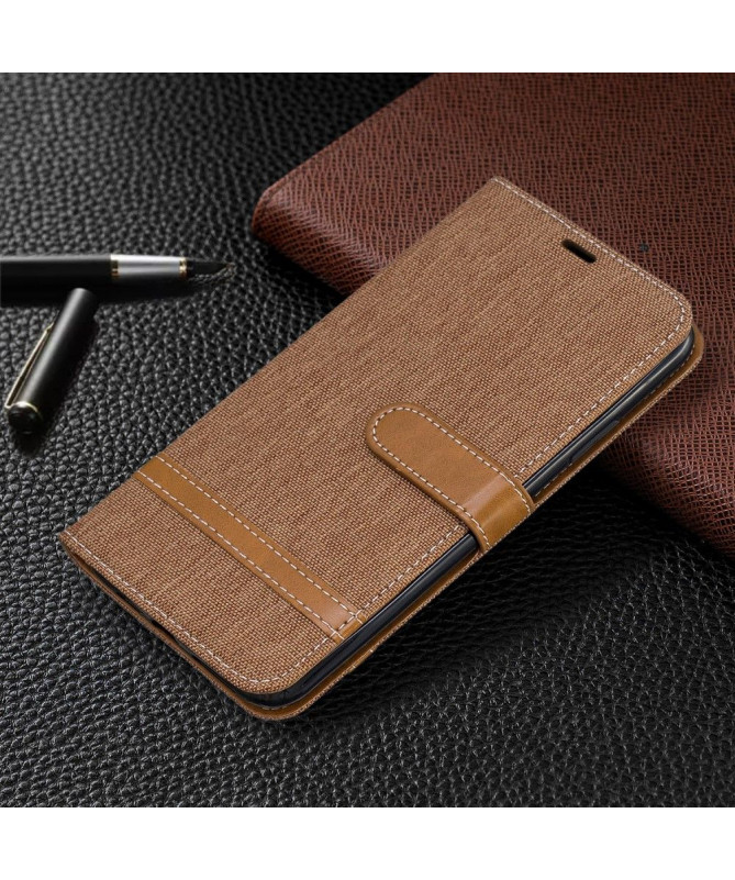 Housse iPhone 11 Pro revêtement tissu avec lanière