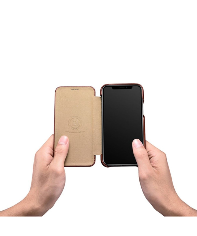 Housse iPhone 11 Pro Max ICARER cuir véritable