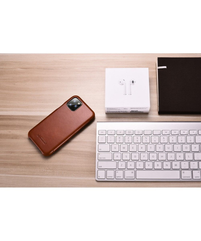 Housse iPhone 11 Pro Max ICARER cuir véritable
