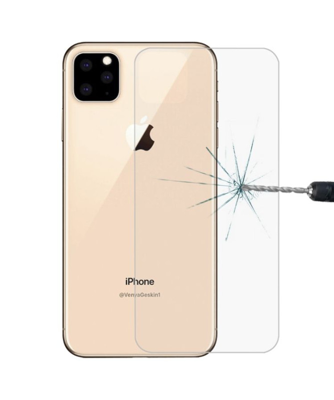 2 protections arrière en verre trempé pour iPhone 11 Pro