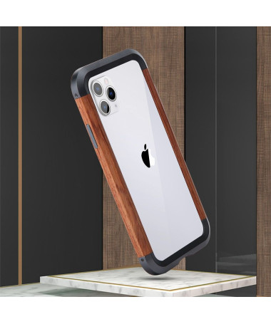 Coque iPhone 11 Pro bois et métal