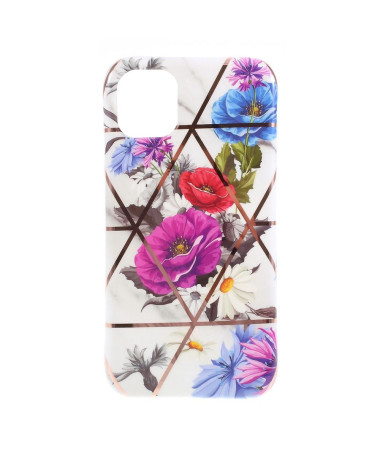 Coque iPhone 11 en Silicone Fleurs Colorées