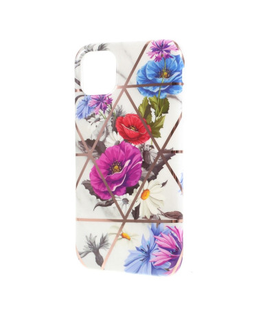 Coque iPhone 11 en Silicone Fleurs Colorées