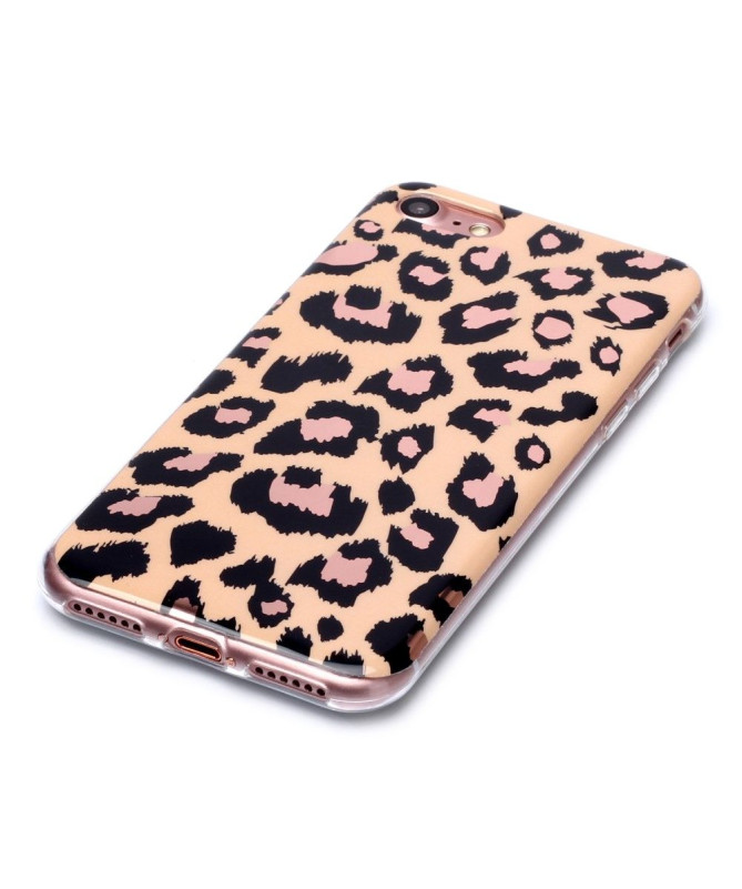 Coque iPhone SE 2022 / 2020 / 8 / 7 en gel Léopard