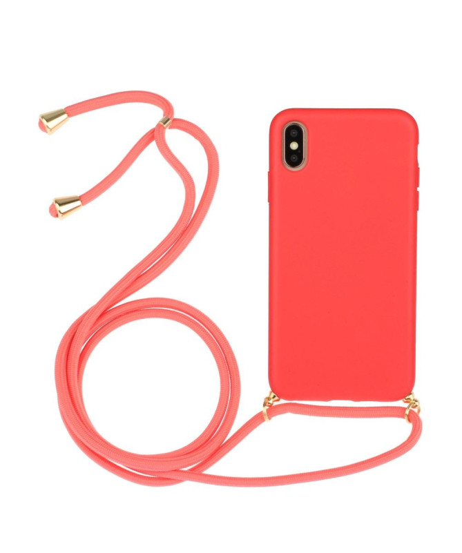 Coque iPhone XS / X avec cordon bandoulière