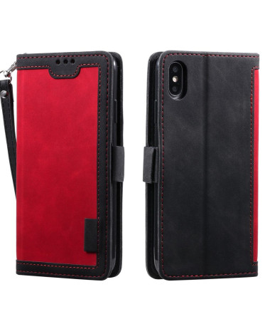 Housse portefeuille iPhone XS / X Vintage Pocket