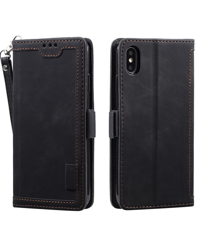 Housse portefeuille iPhone XS / X Vintage Pocket