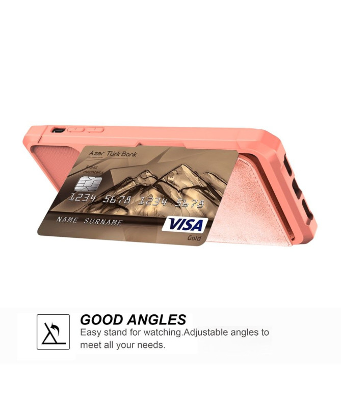 Coque iPhone 11 Pro Max effet cuir porte cartes