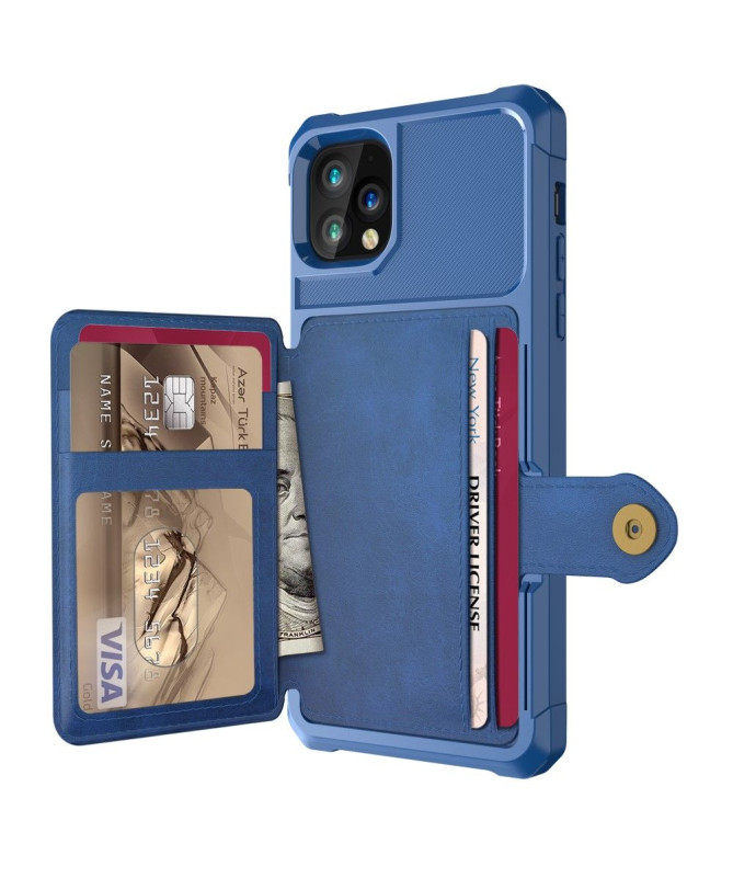 Coque iPhone 11 Pro Max effet cuir porte cartes