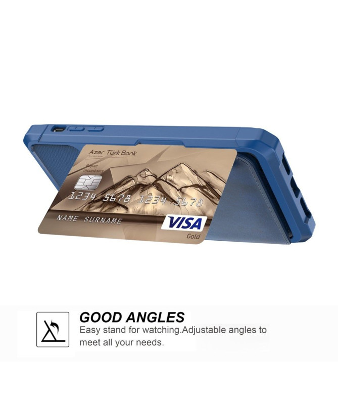 Coque iPhone 11 Pro Max effet cuir porte cartes